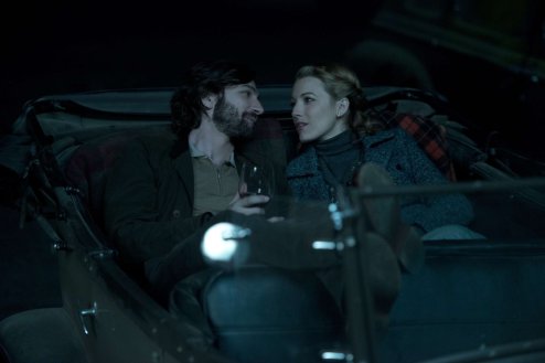 Adaline and Ellis in the car