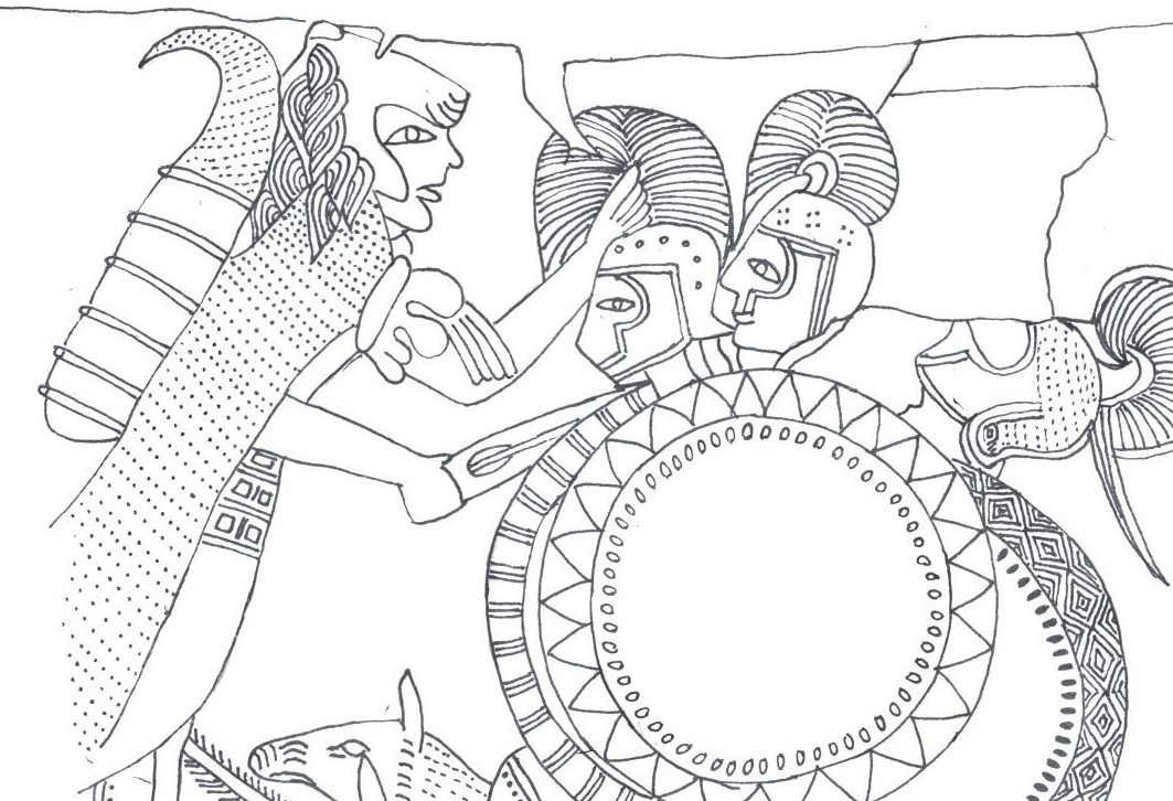 有三個頭的古希臘神話人物Geryoneus