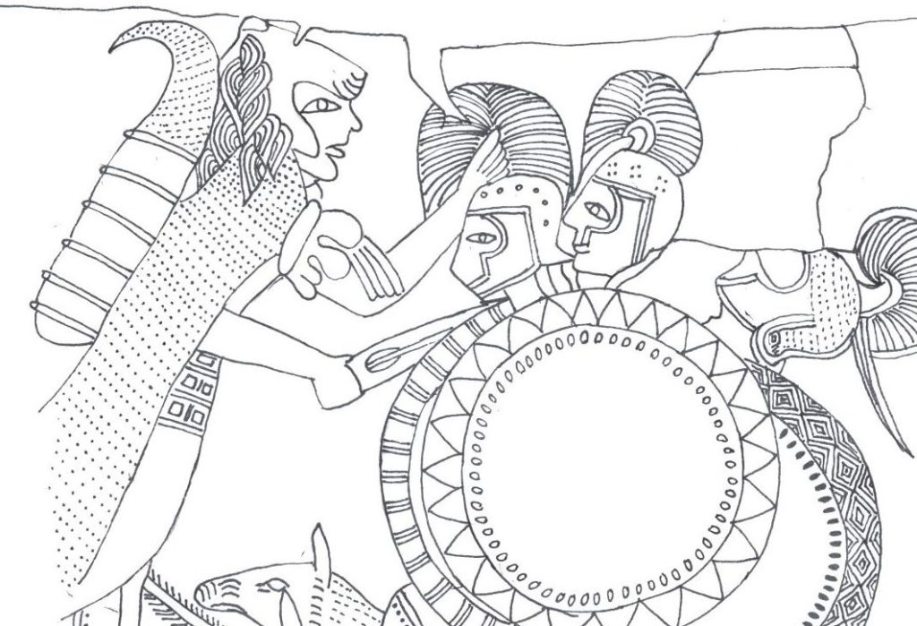 有三個頭的古希臘神話人物Geryoneus