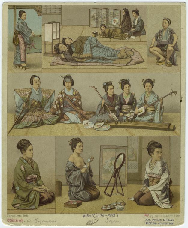 Art and Picture Collection, The New York Public Library. (1876 - 1888). Japanese Women.