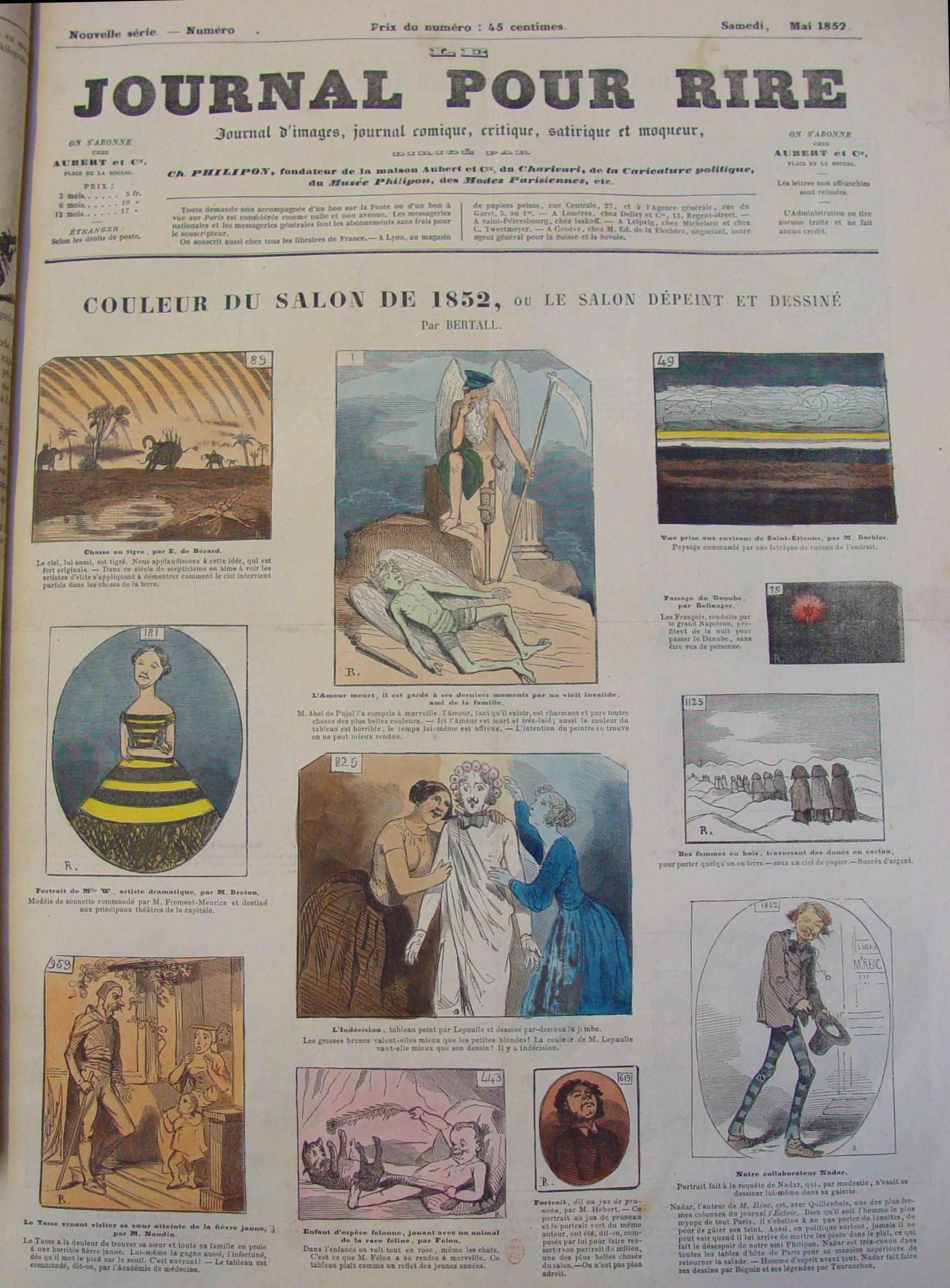 Fig4. 1852 Journal pour rire 0515 Bertall