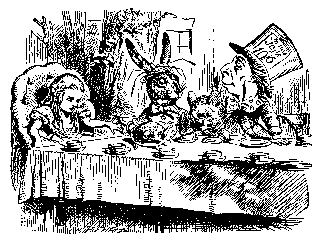 【圖5】John Tenniel, “The Mad Tea Party”