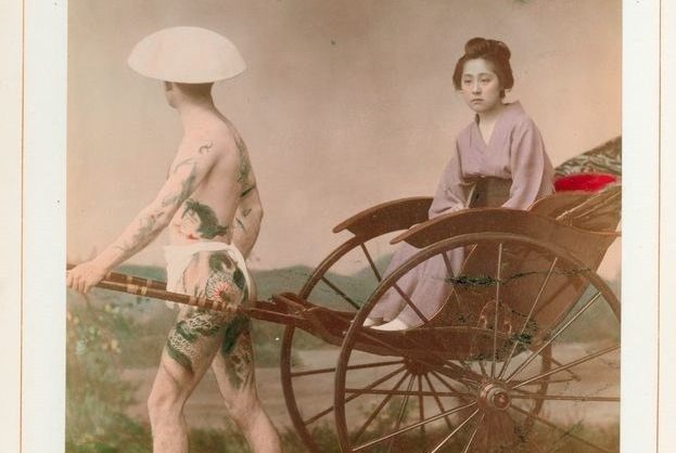 入墨男體： 日本手工上色蛋白照片中的刺青者