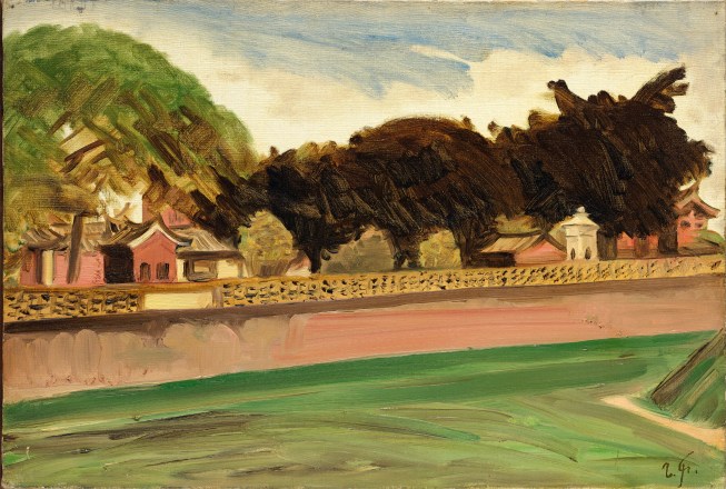 圖1 藤島武二_台灣風景