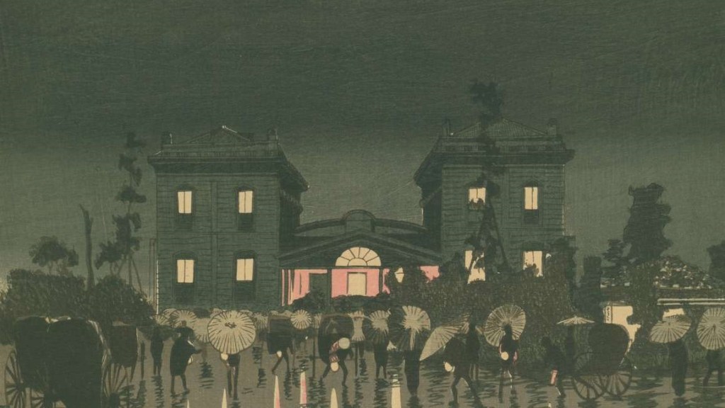 小林清親「現代化」的東京名所夜景